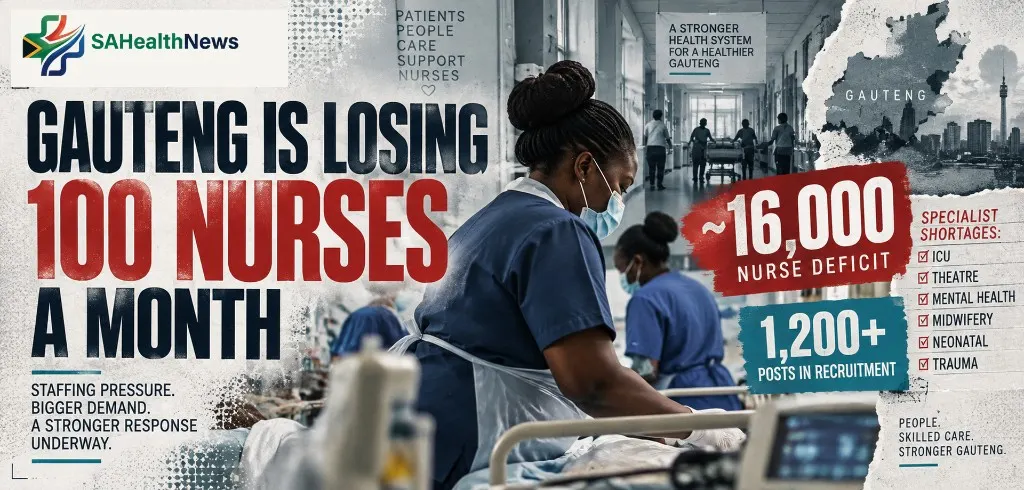 Gauteng is losing at least 100 nurses a month as staffing crisis deepens