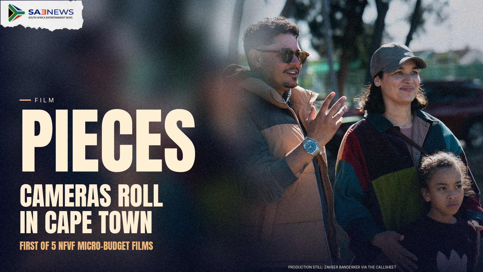 Imran Hamdulay starts shooting Pieces with Kim Engelbrecht and Keenan Arrison