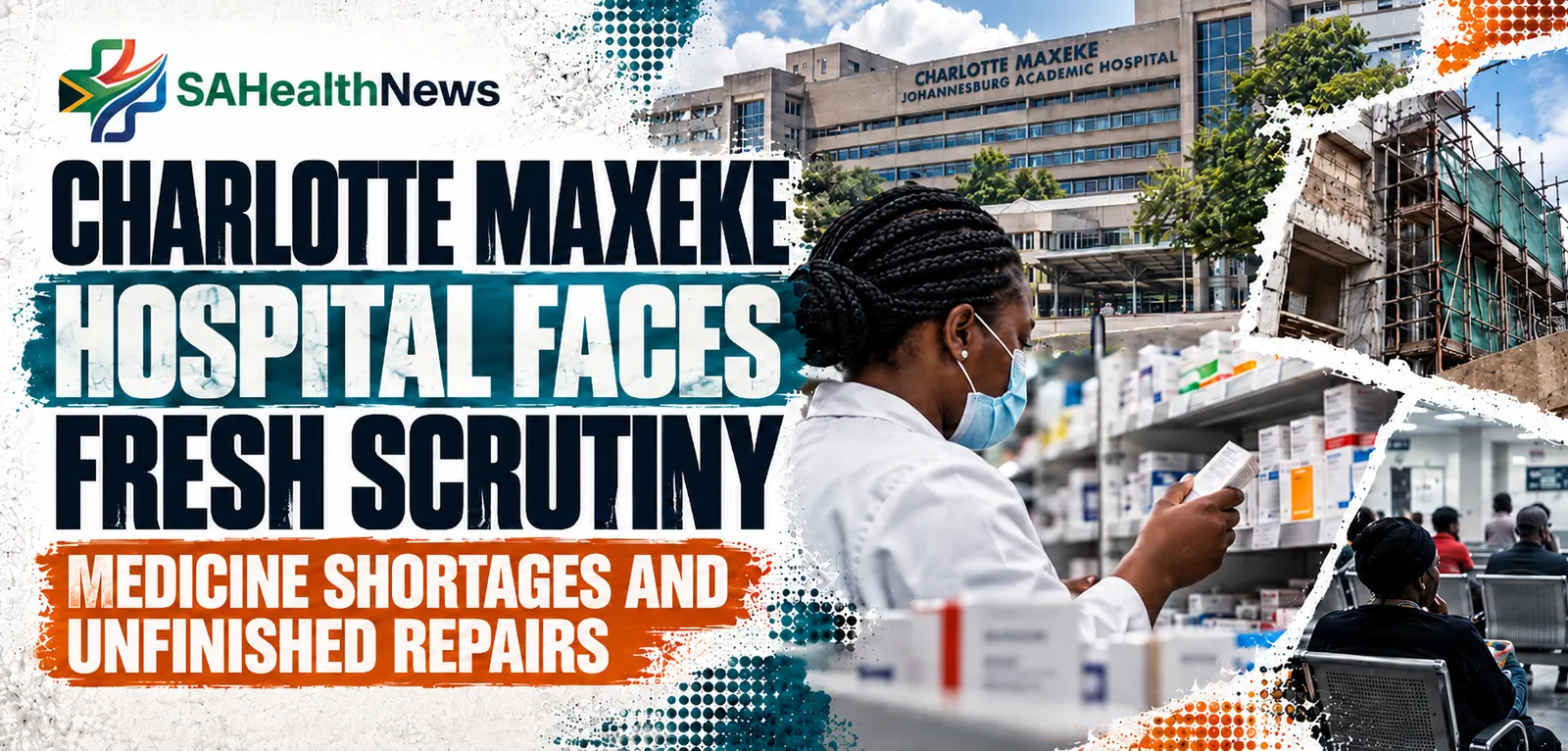 Charlotte Maxeke Hospital faces fresh scrutiny over medicine shortages and unfinished repairs