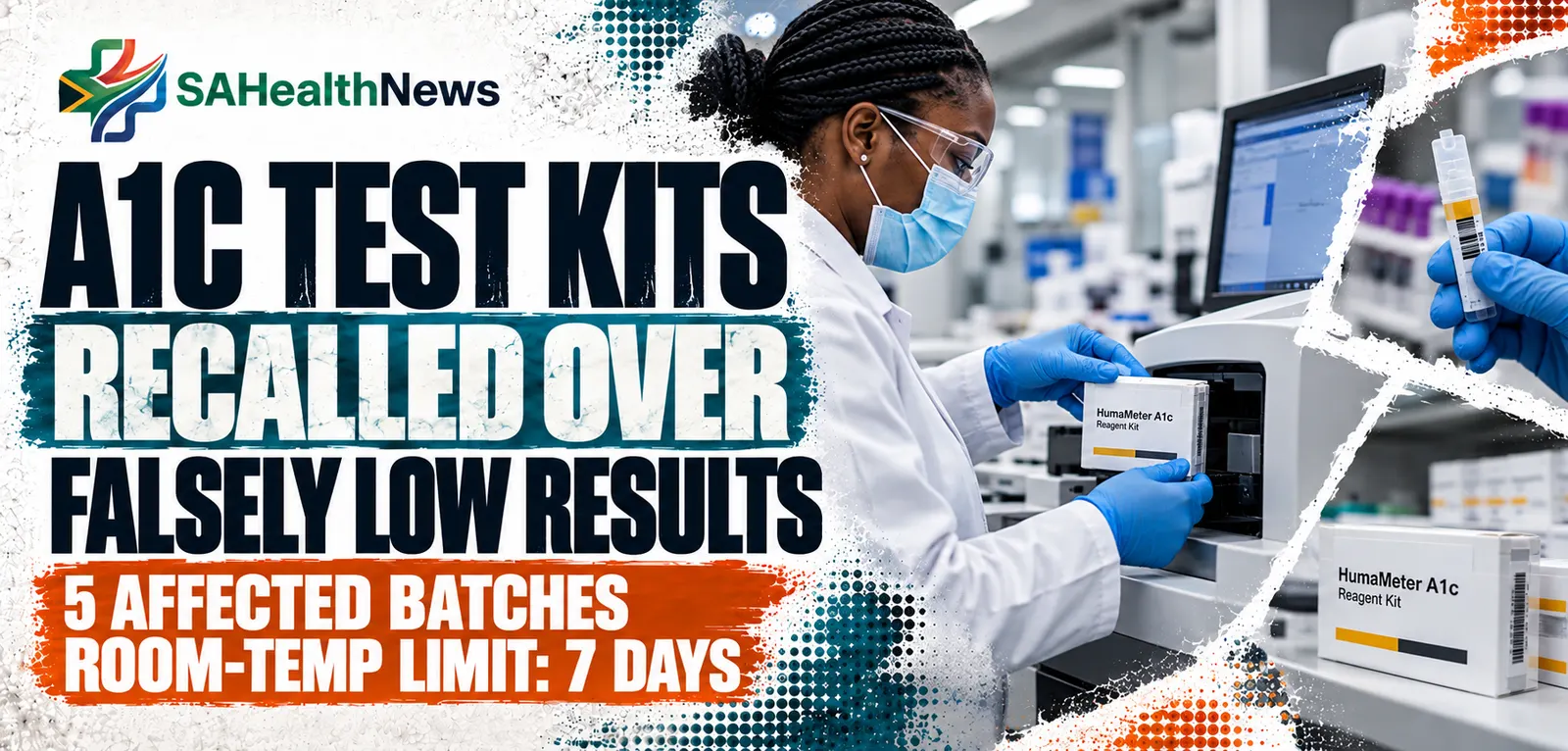 SAHPRA recalls HumaMeter A1c reagent kits over risk of falsely low diabetes results